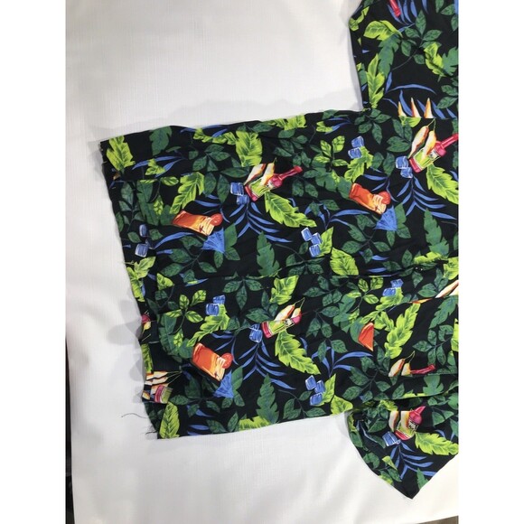 Puritan Hawaiian Button-Down Shirt Hot Sauce Drinks Bloody Mary Men's Size Large - Picture 3 of 8